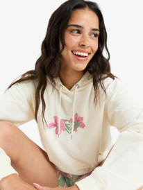 5 Hibiscus Heart - Kapuzenpulli für Frauen Weiss ERJFT04980 Roxy