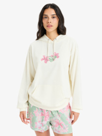 2 Hibiscus Heart - Sudadera con capucha para Mujer Blanco ERJFT04980 Roxy