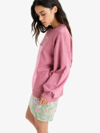 1 Happy Daize - Crew Neck Sweatshirt for Women Pink ERJFT04982 Roxy