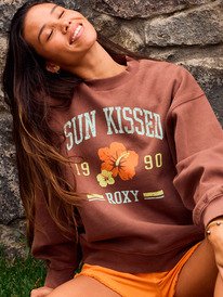 3 Lineup - Top con cuello redondo para Mujer Marron ERJFT04989 Roxy