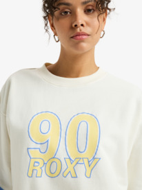 6 Essential Energy - Crew Neck Sweatshirt for Women White ERJFT04994 Roxy