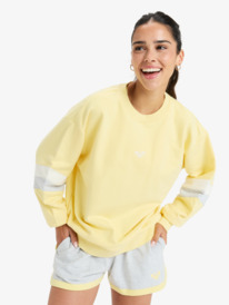 3 Essential Energy - Crew Neck Sweatshirt for Women Yellow ERJFT04994 Roxy