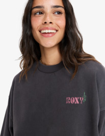 4 Lineup - Sweat à col rond pour Femme Noir ERJFT04997 Roxy