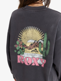 5 Lineup - Sweat à col rond pour Femme Noir ERJFT04997 Roxy