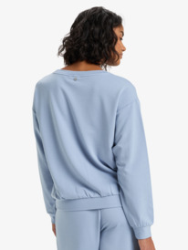 3 Surfing By Moonlight - Modal Blend Lounge Top for Women Blue ERJFT05008 Roxy