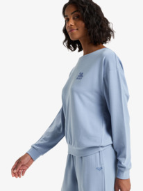 1 Surfing By Moonlight - Modal Blend Lounge Top for Women Blue ERJFT05008 Roxy
