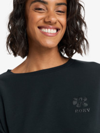 4 Surfing By Moonlight - Top lounge en mélange modal pour Femme Noir ERJFT05008 Roxy