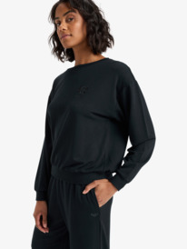 1 Surfing By Moonlight - Top lounge en mélange modal pour Femme Noir ERJFT05008 Roxy