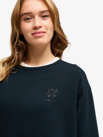 2 Surfing By Moonlight - Sweatshirt für Frauen Schwarz ERJFT05008 Roxy