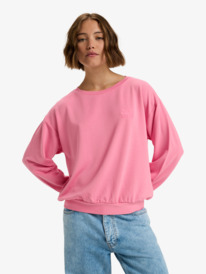 0 Surfing By Moonlight - Top lounge en mélange modal pour Femme Rose ERJFT05008 Roxy