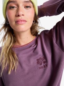 2 Surfing By Moonlight - Lounge-Top aus Modalmix für Frauen Rot ERJFT05008 Roxy