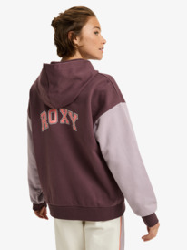 3 Essential Energy - Polaire à capuche pour Femme Rouge ERJFT05009 Roxy