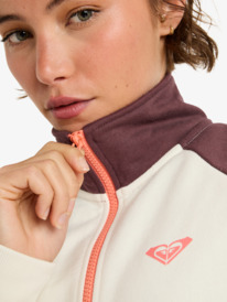 5 Essential Energy Boxy Half Zip - Felpa sportiva da Donna White ERJFT05011 Roxy