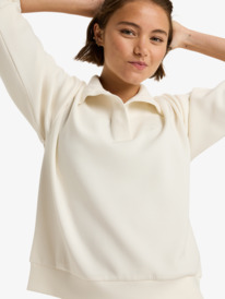 5 Rise & Vibe Sweet - Sportfleece voor Dames White ERJFT05012 Roxy
