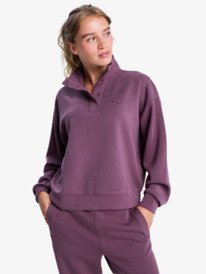 0 Rise & Vibe Sweet - Sudadera deportiva para mujer Rojo ERJFT05012 Roxy