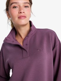 2 Rise & Vibe Sweet - Sudadera deportiva para mujer Rojo ERJFT05012 Roxy