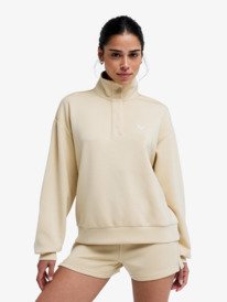 0 Rise & Vibe Sweet - Sportsweater voor Dames Beige ERJFT05012 Roxy