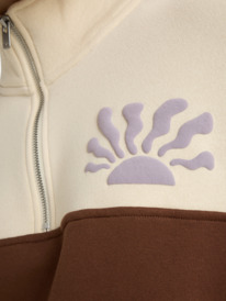4 View Point Block - Polaire colorée à col zippé pour Femme Marron ERJFT05014 Roxy