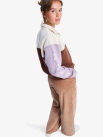 1 View Point Block - Polaire colorée à col zippé pour Femme Marron ERJFT05014 Roxy