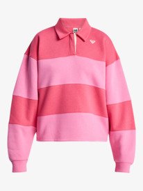 8 Cross Your Mind - Sweatshirt à col chemise pour Femme Rose ERJFT05015 Roxy