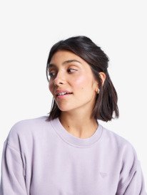 2 Keep Dreaming - Sweatshirt avec effet délavé vintage pour Femme Violet ERJFT05017 Roxy