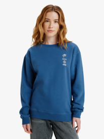 0 Surf Stoked Brushed - Sweatshirt for Women Blue ERJFT05018 Roxy