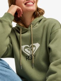 2 Surf Stoked Brushed Art - Sweatshirt com capuz para mulher Verde ERJFT05020 Roxy