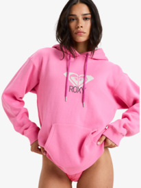 1 Surf Stoked Brushed Art - Felpa con cappuccio da Donna Pink ERJFT05020 Roxy