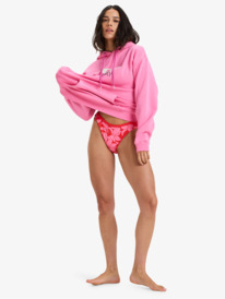 3 Surf Stoked Brushed Art - Felpa con cappuccio da Donna Pink ERJFT05020 Roxy