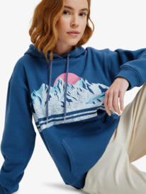 5 Surf Stoked Brushed Vt - Sweat à capuche pour Femme Bleu ERJFT05021 Roxy