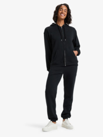 2 Surf Stoked Zipped Brushed - Pull zippé à capuche pour Femme Noir ERJFT05022 Roxy