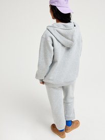 6 Surf Stoked Zipped Brushed Gray ERJFT05022 Roxy