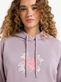 7 Perfect Place Brushed - Sweat à capuche décontracté avec motif vintage pour Femme Violet ERJFT05032 Roxy