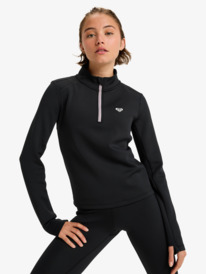 0 Waves Of Warmth Tech Top - Haut manches longues technique pour Femme Noir ERJFT05033 Roxy