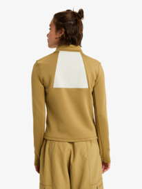 5 Waves Of Warmth Tech Top - Camiseta técnica de manga larga para mujer Beige ERJFT05033 Roxy