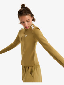 3 Waves Of Warmth Tech Top - Camiseta técnica de manga larga para mujer Beige ERJFT05033 Roxy