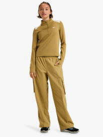 4 Waves Of Warmth Tech Top - Camiseta técnica de manga larga para mujer Beige ERJFT05033 Roxy