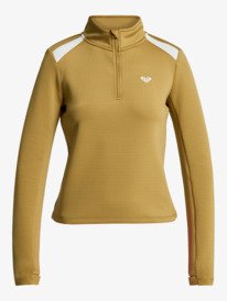 1 Waves Of Warmth Tech Top - Camiseta técnica de manga larga para mujer Beige ERJFT05033 Roxy