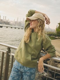 0 Surf Stoked Brushed - Hoodie for Women Green ERJFT05046 Roxy