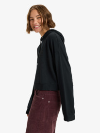 1 Surfing By Daylight - Sweat à capuche Lounge en modal pour Femme Noir ERJFT05047 Roxy