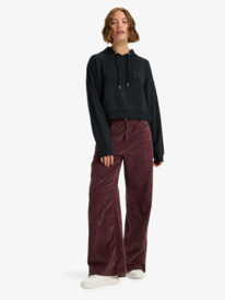 2 Surfing By Daylight - Sweat à capuche Lounge en modal pour Femme Noir ERJFT05047 Roxy
