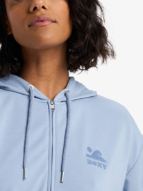 4 Surfing By Daylight Full Zip - Sweat à capuche zippé en modal pour Femme Bleu ERJFT05048 Roxy