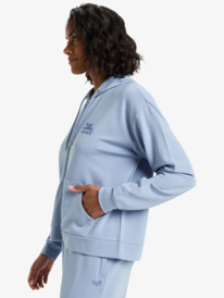 1 Surfing By Daylight Full Zip - Sweat à capuche zippé en modal pour Femme Bleu ERJFT05048 Roxy