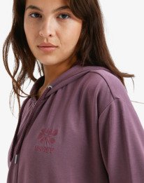 3 Surfing By Daylight Full Zip - Hoody met modal met rits voor Dames Red ERJFT05048 Roxy