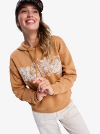 0 Perfect Place - Relaxed Hoodie for Women Brown ERJFT05049 Roxy