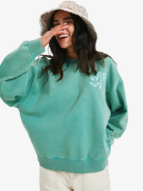 1 Lineup - Sweatshirt for Women Green ERJFT05050 Roxy
