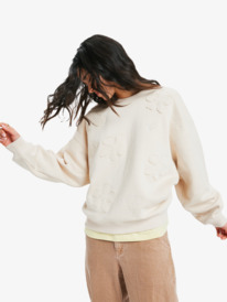 1 Please Please - Hoodie voor Dames Beige ERJFT05051 Roxy