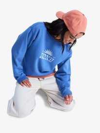 5 Surf Stoked Brushed Vint - Sweat pour Femme Bleu ERJFT05061 Roxy