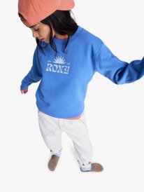 1 Surf Stoked Brushed Vint - Sweat pour Femme Bleu ERJFT05061 Roxy
