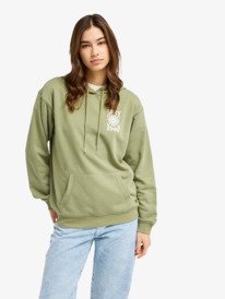 0 Surf Stoked Terry Vint - Hoodie for Women Green ERJFT05062 Roxy